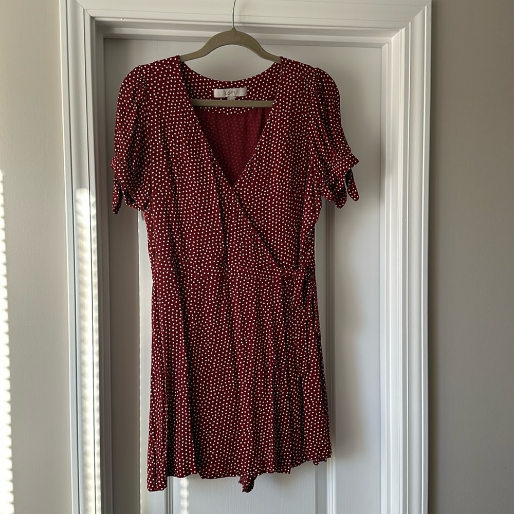 Loft dress with short built in size 6